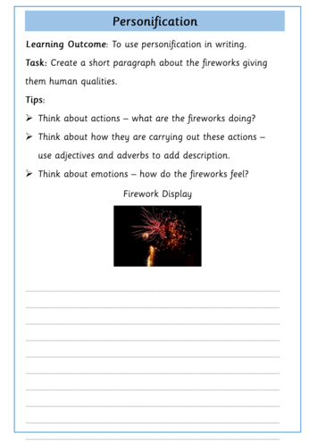 Personification Worksheets | Teaching Resources