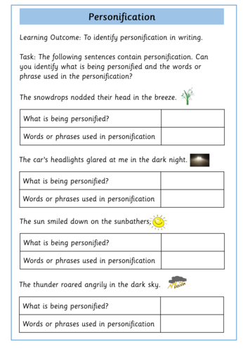 personification-worksheet-grade-6