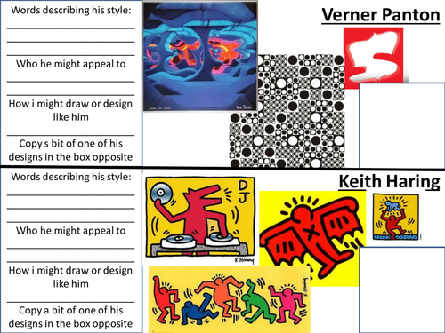 Design Technology Cover Work - in the style of a designer | Teaching ...