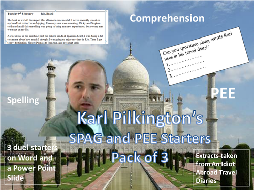 Karl Pilkington's SPAG and PEE starters