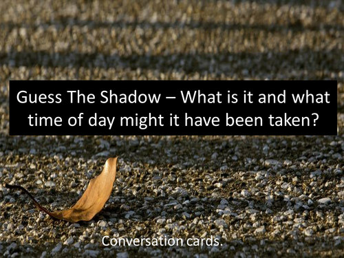 Guess The Shadow Game - Perfect for Light And Shadows Unit