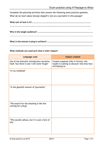 NEW AQA English Language - Paper 2 (Writers' viewpoints & perspectives ...