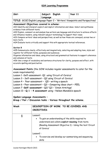 NEW AQA English Language - Paper 2 (Writers' viewpoints & perspectives ...