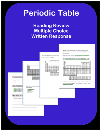 Periodic Table: Passages and Questions