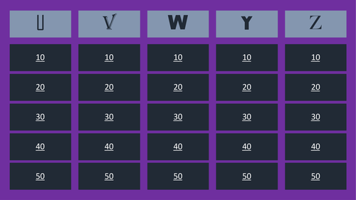 Ready to use series of fun quizzes ideal for end-of-term or form times. 125 Questions!