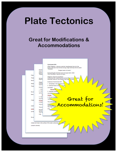Plate Tectonics: Notes 