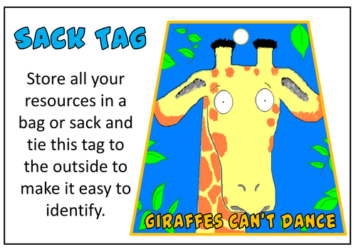 GIRAFFES CAN'T DANCE STORY TEACHING RESOURCES EYFS KS 1-2 ENGLISH