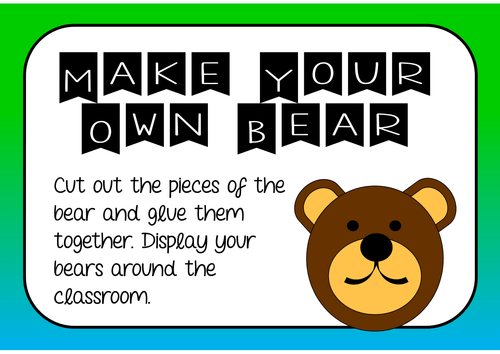 WE'RE GOING ON A BEAR HUNT STORY TEACHING RESOURCES SACK EYFS KS1 ...