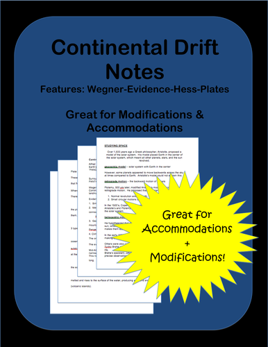 Continental Drift: Notes