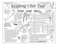 Animals Jumping and Hopping Two-Page Activity Set | Teaching Resources