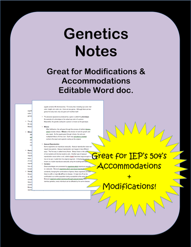 Genetic: Notes
