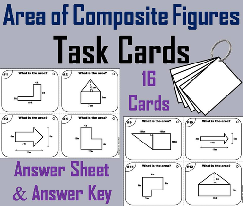Area of Composite Figures Task Cards