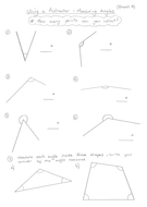 Measuring Angles Using A Protractor Teaching Resources