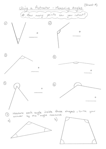 Measuring and Naming Angles Resources | Tes