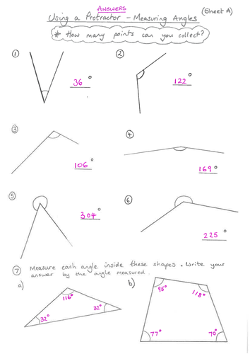 Measuring And Naming Angles Resources Tes