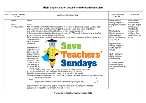 Acute Obtuse and Right/Reflex Angles KS2 Worksheets, Lesson Plans, PowerPoint and Activities