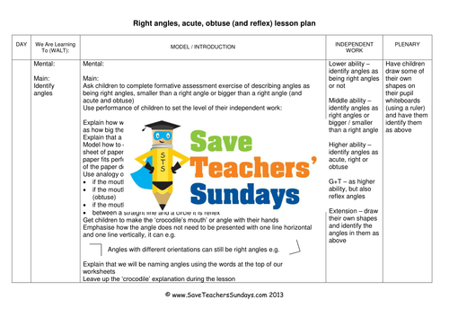 Angles in Shapes  KS2 Worksheets, Lesson Plans, PowerPoint and Activity 