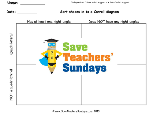 carroll diagrams ks2 worksheets lesson plans and powerpoint teaching