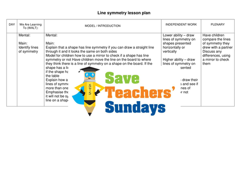 Lines of Symmetry in Shapes KS2 Worksheets, Lesson Plans and PowerPoint