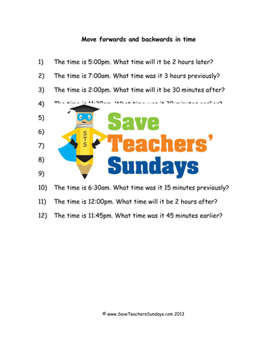 Adding and Subtracting Time KS2 Worksheets, Lesson Plans and PowerPoint