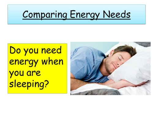 Comparing Energy Needs