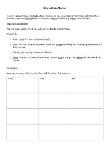 Writing examples KS2 | Teaching Resources