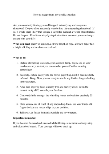 Writing examples KS2 | Teaching Resources