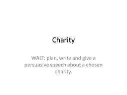 Essay on charity