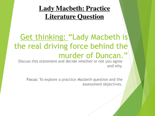 AQA English Literature New Specification (8702) Macbeth Resources