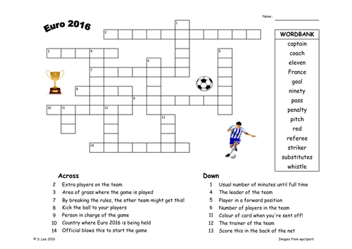 Football Euro 2016 worksheets by - UK Teaching Resources - TES