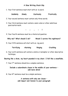 Year 7 creative writing lesson picture