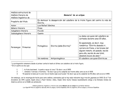 Análisis estructural y lingüístico-literario de Memoria de un eclipse ...