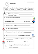CL Blends worksheets | Teaching Resources