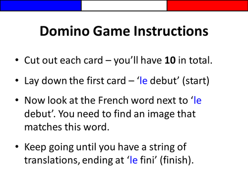 FUN FRENCH Match up Activity Les Magasins (Shops) - A la ville - In town -  KS2/KS3 French MFL