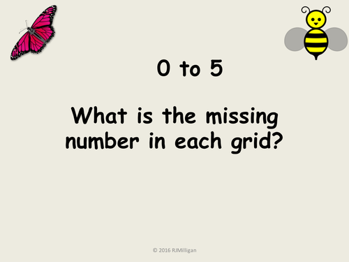 Addition and Missing Numbers 0 to 5 Worksheet Activity Presentation ...