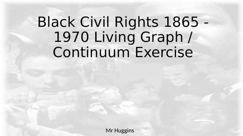 Black Civil Rights 1865 - 1970 Living Graph / Continuum Exercise