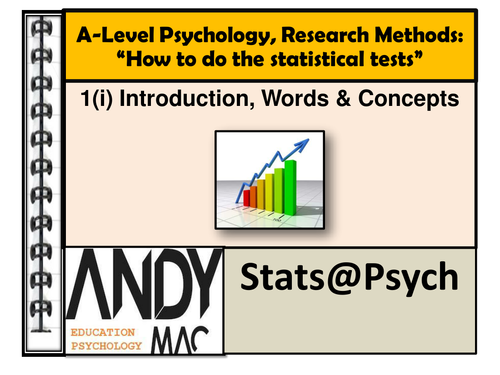 How to do statistical tests for A-Level Psychology, Part One, (all examination  boards): STATS@PSYCH