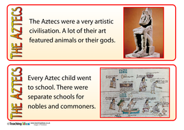 The Aztecs - Fact Cards | Teaching Resources