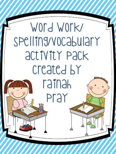 vocabulary word assignment