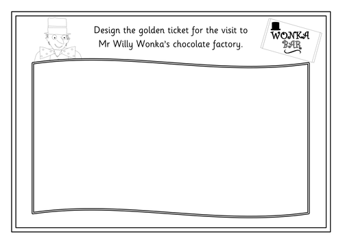 Charlie and the Chocolate Factory worksheets, display materials