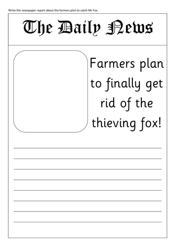 Fantastic Mr Fox Teaching Pack- Worksheets, Activities, Display 