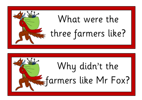 Fantastic Mr Fox teaching pack- worksheets, activities, display ...