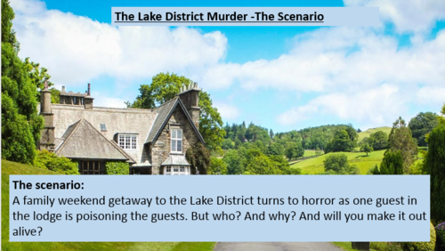 The Lake District Murders - Creative Writing Lesson