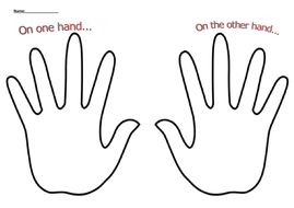 On one hand... On the other hand... | Teaching Resources