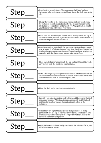 AQA 9-1 GCSE Chemistry - Required Practicals - Practical 2 -Neutralisation higher and foundation