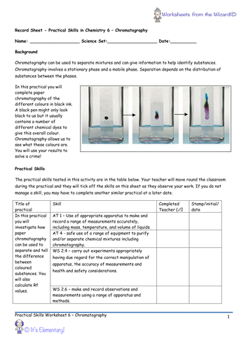 biology coursework experiment 1