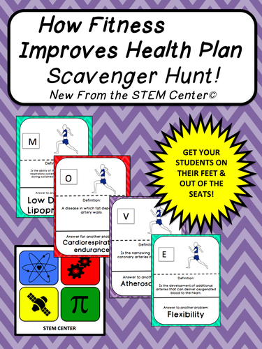 Physical Health: Improving Life Through Fitness SCAVENGER ...