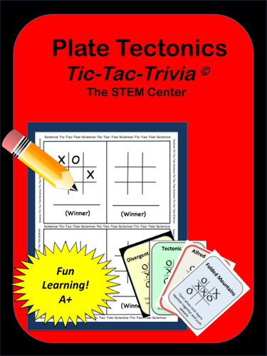 Plate Tectonics: Tic-Tac- Trivia Game