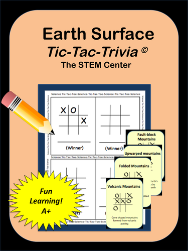 Earth Changes: Tic-Tac-Trivia Board Game 