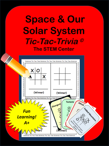 Space: Tic Tac Trivia Board Game 